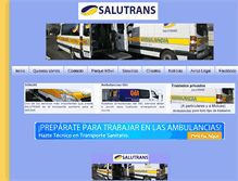 Tablet Screenshot of ambulanciassalutrans.com